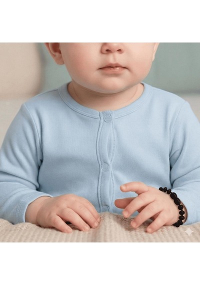 Vişne Rengi Doğal Damla Kehribar Bebek Bileklik 548764205 Çok Renkli