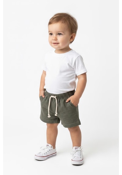 MiaBaby Bebek Müslin Şort Haki