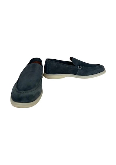 Kemal Tanca 852 661 Erkek Hakiki Deri Loafer Ayakkabı Mavi