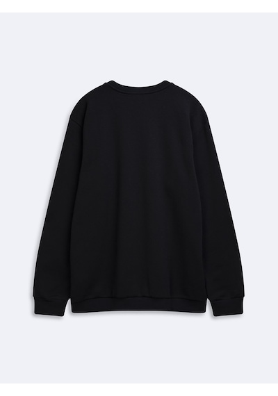 LTB Regular Fit Basic Bisiklet Yaka Lacivert Sweatshırt