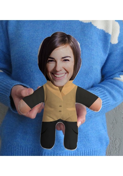 BK Gift Öğretmenler Günü Fotoğraflı Kadın Bebek Yastık-3
