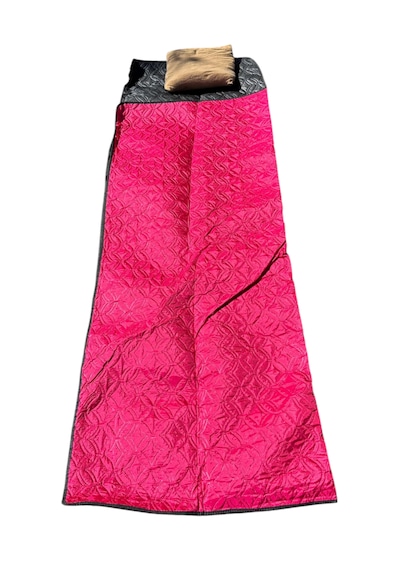 Yastıklı Kamp Uyku Tulumu Su Geçirmez Taşınabilir Outdoor Fuşya