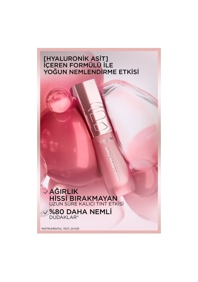 Hyaluron Lip Tint, %80 Dudak Nemlendirmesi İle 420 Le Rogue 00