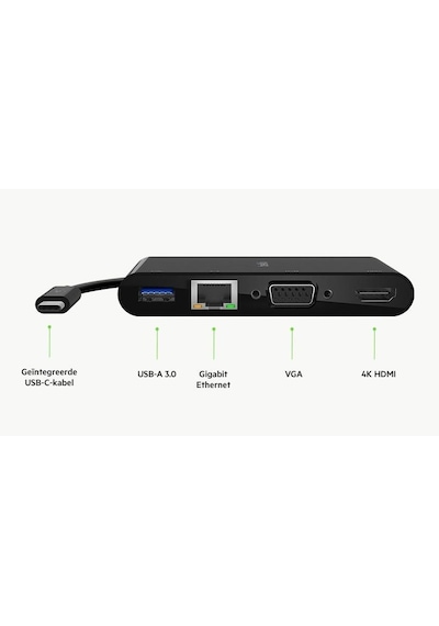 Belkin Usb-c Multimedia + Charge Adaptör 100w