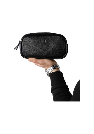 Mft Leather Hakiki Deri Unisex El Çantası Naina 1134 Flother Siyah