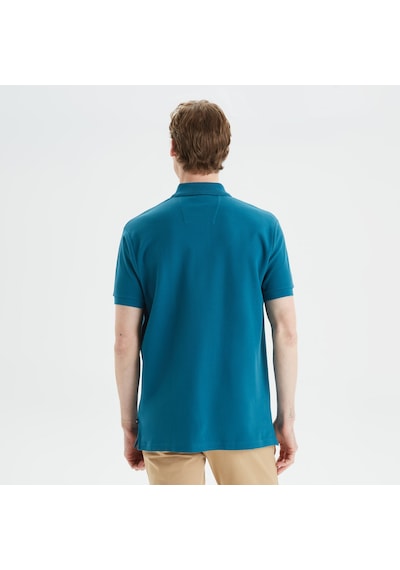 Nautica Erkek Mavi Classic Fit Kısa Kollu Polo Yaka T-shirt Düz K35000t Mavi