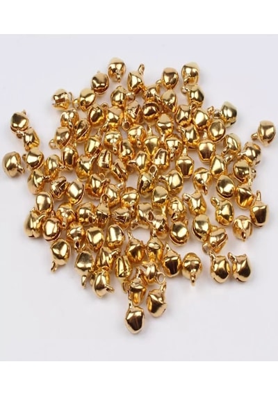 50 Adet 12mm Gold Renk Kulplu Zil,çan,çıngırak,metal Amigurumi