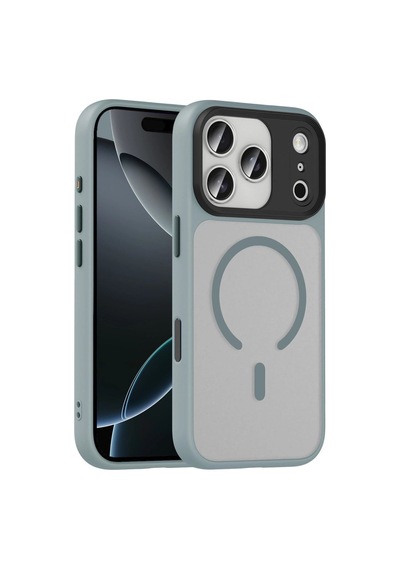 Joko Apple iPhone Uyumlu 17 Pro Max Megane Magsafe Kapak - Titan Gri
