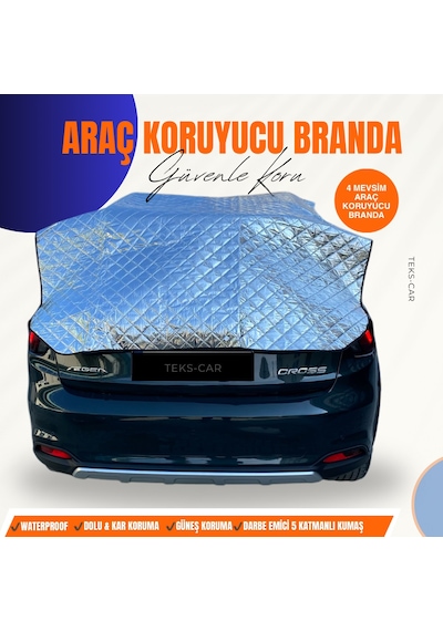 Egea Cross Uyumlu Güneş&dolu&darbe Koruyucu 4 Mevsim Oto Brandası