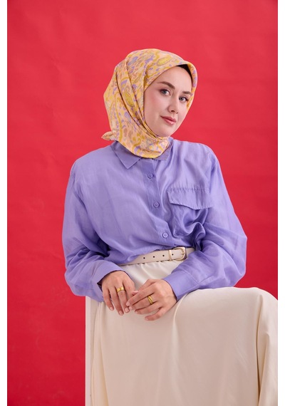 Silk Home Twill İpek Eşarp 11478-23 Somon, Eflatun, Vizon, Sarı, Limon Sarısı, Mint