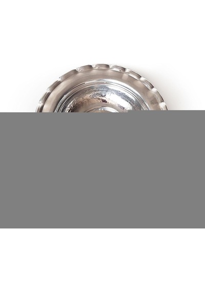 Shark Anatolia Premium Kalın Bakır Derin Meze Tabağı, 15 Cm, Beyaz, Çirtik Kenarlı