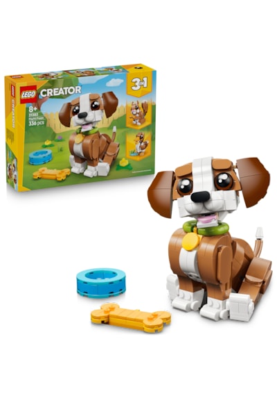 LEGO® Creator 3’ü 1 Arada Sevimli Hayvanlar: Oyunbaz Yavru Köpek 31382 – 8 Yaş Üzeri Çocuklar için Oyuncak Yapım Seti (336 Parça)