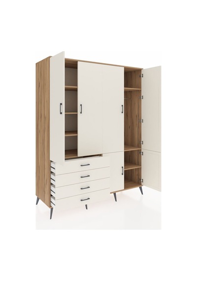 Kronos Gardrop 7 Raflı 4 Çekmeceli Tek Askılı 176x59x221 Çam-aytaşı Aytaşı Kronos Gardrop 7 Raflı 4 Çekmeceli Tek Askılı 176x59x221 Çam-aytaşı Aytaşı