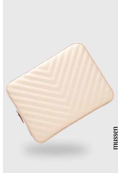 Macbook Neo Air - Pro - 13" / 13.3" / 13.6" /14" İnç - Laptop Çantası Bej Bej