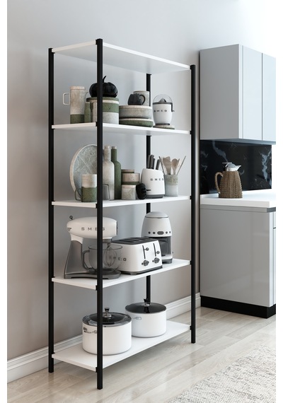 Scarlet Metal Kitaplık 5 Raflı Çok Amaçlı Dosya Kitap Rafı Ofis Salon Mutfak Raf 150 Cm Beyaz Beyaz Scarlet Metal Kitaplık 5 Raflı Çok Amaçlı Dosya Kitap Rafı Ofis Salon Mutfak Raf 150 Cm Beyaz Beyaz