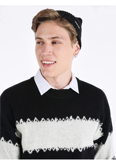 Colin's Colins Regular Fit Triko Siyah Erkek Kazak Siyah