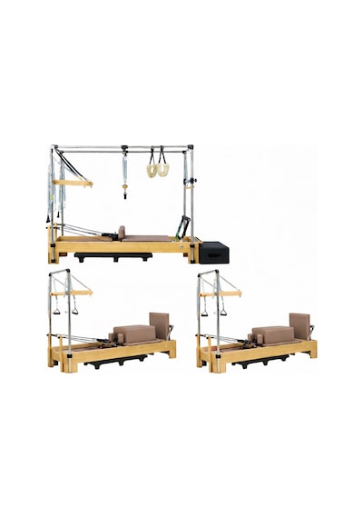 Combo Cadillac Ve 2 Adet Tower Reformer Stüdyo Paket Vizon Renk 1. Sınıf Kayın Ağacı