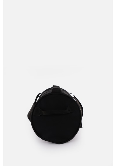İcone Bag Unisex Spor Çanta Silindir Model, Baskılı, Ön Ve İç Cepli, Yan Saplı, Ayarlanabilir Omuz Askılı Siyah