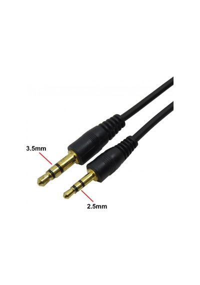 3,5 Mm Stereo Erkek To 2.5 Mm Stereo Erkek Audio Ses Kablosu 1.5m
