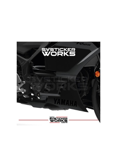 Yamaha Sticker 2 Adet Evrensel Tüm Zeminlere Ve Modellere Uyumlu Siyah