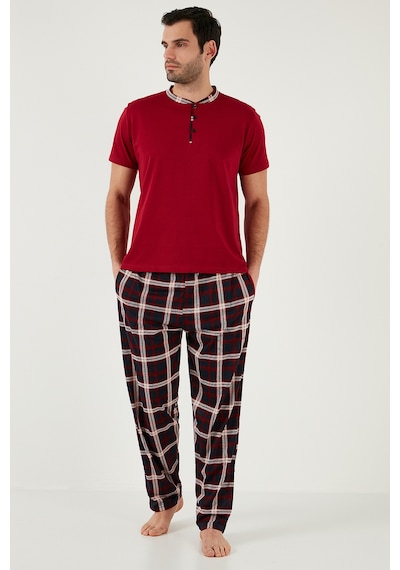Buratti Erkek Pijama Takımı 60961007 Bordo