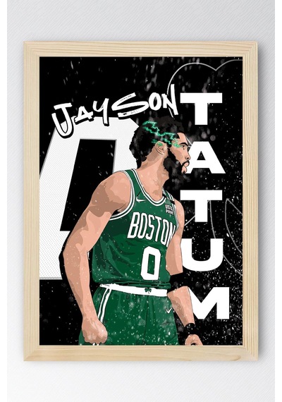 Jayson Tatum Çerçeveli Tablo - Basketbol Nba Posteri Tablo