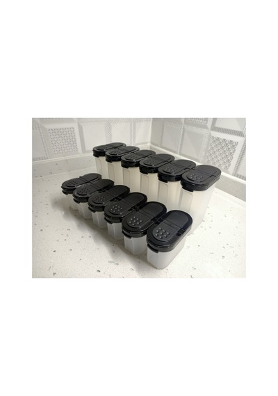 Baharatçık Set 12li Siyah Kapak