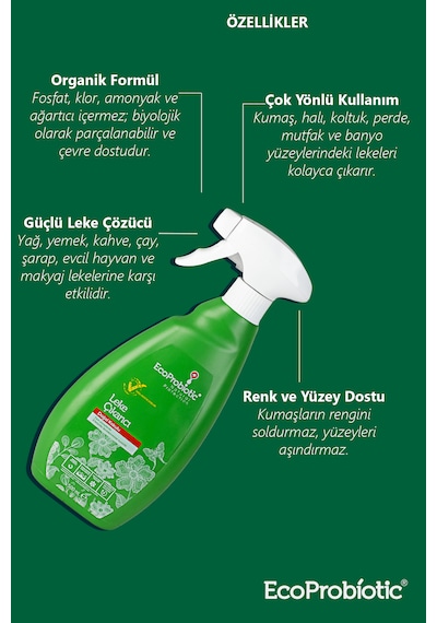Organik Çok Yönlü Leke Çıkarıcı - 500 Ml Sprey