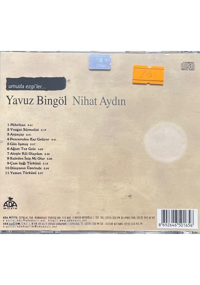 Plak Değildir Cd Dir Cd Yavuz Bingöl Nihat Aydın Umuda Ezgiler