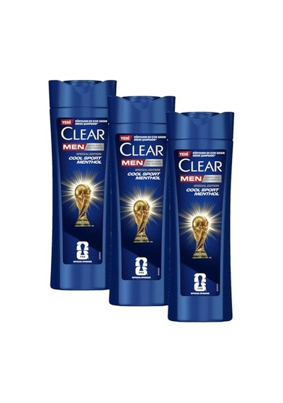 Ayrex Men Cool Sport Menthol Kepeğe Karşı Etkili Şampuan 350 Ml 3 Paketi