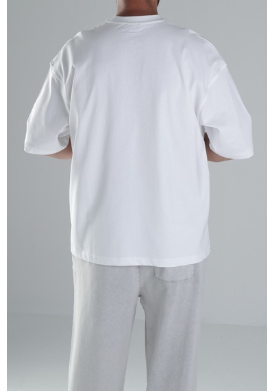 Cocopelli Beyaz Oversize T-shirt Coc1482 Beyaz