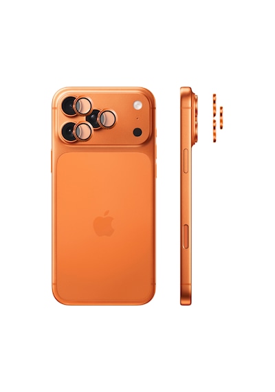 Safeus 9h+ Safir Temperli Kamera Lens Koruyucu Apple Uyumlu iPhone 17 Pro Max Ve İle Kozmik Turuncu