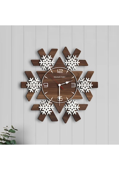 Bk Gift Kişiye Özel İsimli Dekoratif 45cm Ahşap Duvar Saati-15 , Ev Hediyesi , Arkadaşa Hediye , Sevgiliye Hediye Bitmeyen137063 Bk Gift Çok Renkli