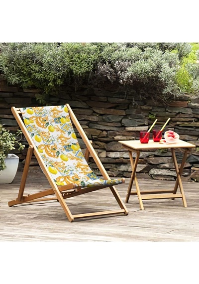 Bluehomeconcept Adawall Limonlu Katlanabilir Şezlong