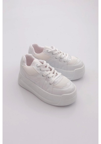 Dgn Sp191 Kadin Sneaker Ayakkabi Beyaz