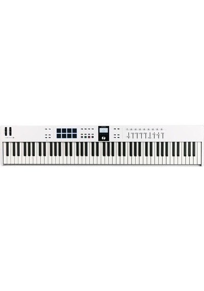 Keylab Essential 88 Mk3: Beyaz 88-tuş Yarı-ağır Tuşe Keyboard/ Mıdı Ve Modular Kontrolcü, Soft Synth
