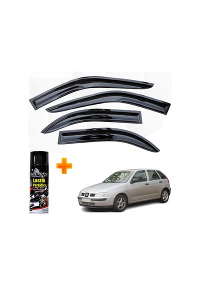 Seat Ibiza Mügen Cam Rüzgarlığı 1996 - 2001 Arası 4 Lü Takım +500ml Lastik Parlatıcı