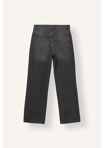 Defacto 90s Wide Leg Yüksek Bel Uzun Jean Pantolon F2943ax25wnnm36 Antrasit