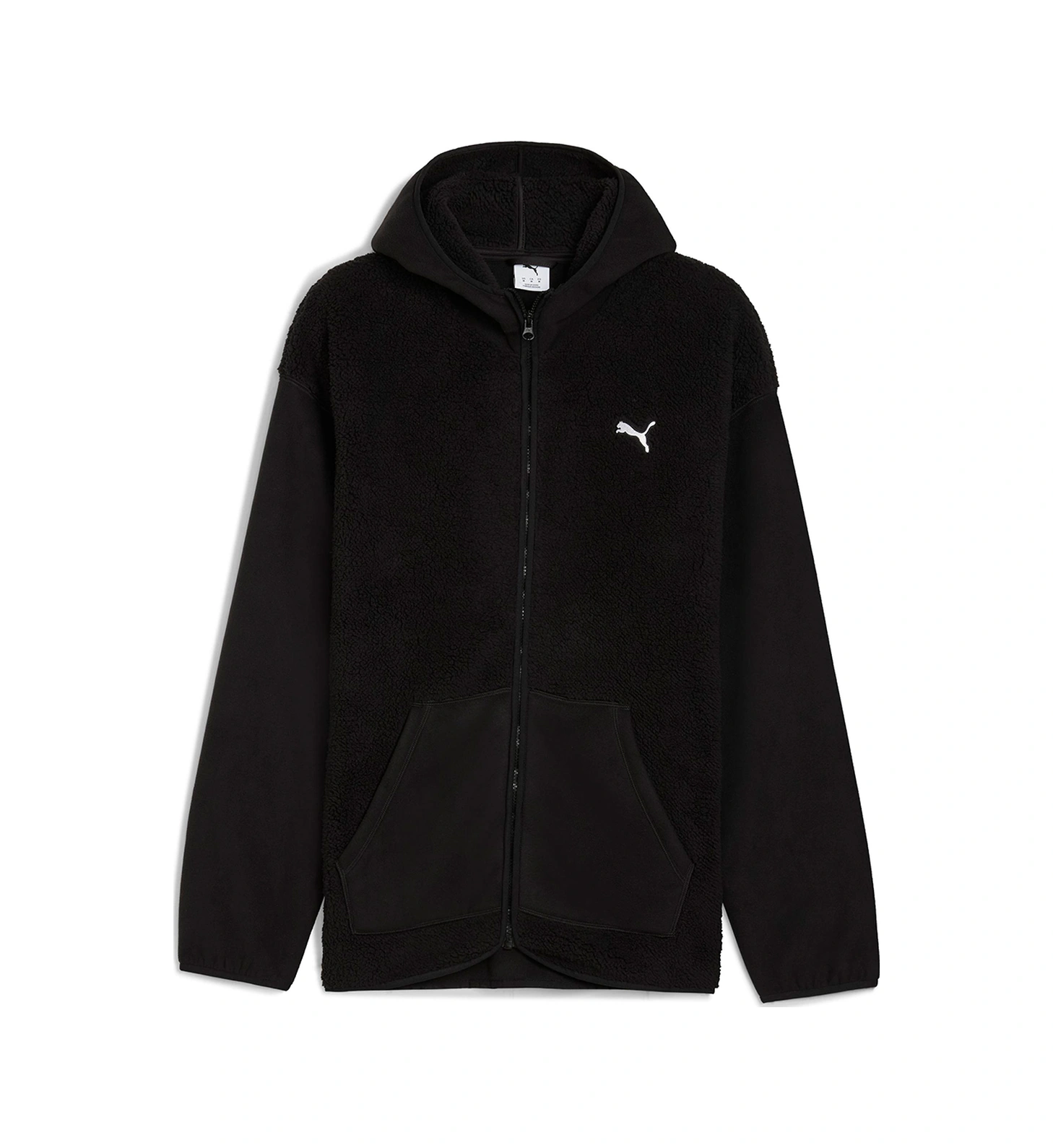 Puma Essentials Elevated Erkek Siyah Kapüşonlu Ceket Siyah