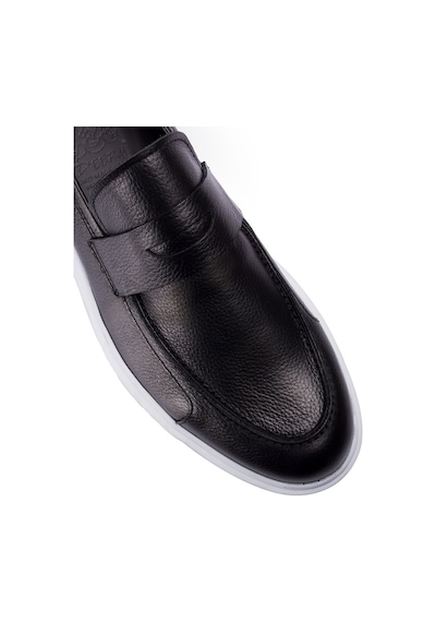 Deery Hakiki Deri Comfort Siyah Erkek Loafer Ayakkabı Siyah