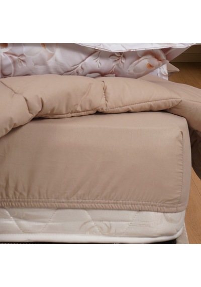 Seraphina Luxe Çift Kişilik Çiçek Desenli Premium 5d Uyku Seti Çeyiz Seti Lastikli Çarşaflı Beyaz