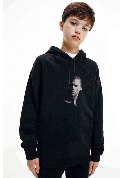 Tshirthane Prison Break Season 4 Baskılı Unisex Çocuk Kapüşonlu Siyah Sweat Siyah