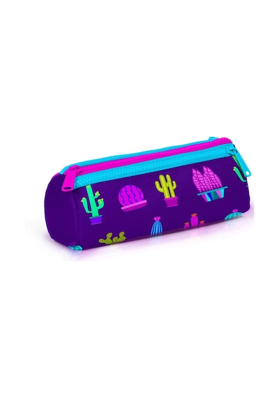 Coral High Kids Mor Pembe Kaktüs Desenli 3 Lü Okul Çanta Seti Set0123108