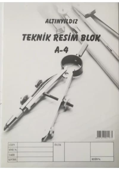 Altınyıldız Teknik Resim Defteri Teknik Resim Blok A4 Dikey