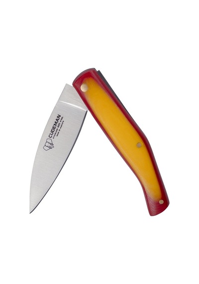 Cudeman 443-bef Catalana L Spanish Flag Micarta Saplı Deri Kılıflı Kamp Çakı Çok Renkli
