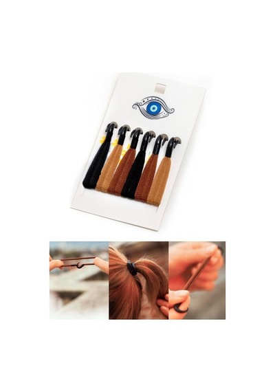 Plastik Kancalı Lastik Saç Tokası Seti, Kadın Toka 6'lı Set Sku: Zeus8690010423115