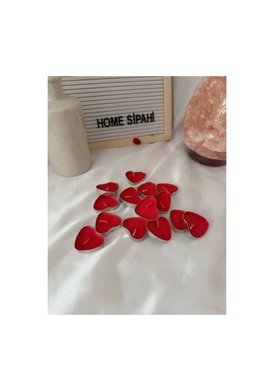 Tealight Mum 15 Adet Kalpli Kırmızı