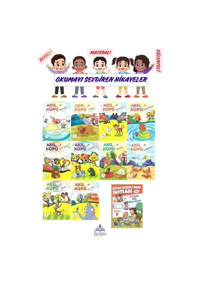 1 .sınıf Öğrencileri İçin Zevkle Okuyacağı 10 Lu Hikaye Seti - 2 Kitap Okuma Not Defteri Hediyeli