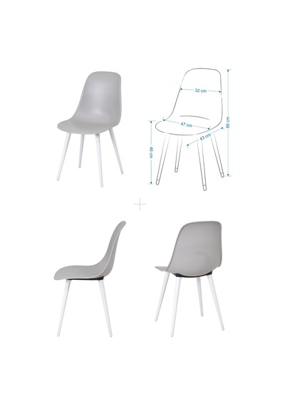 Vilinze Tilia Plastik Bahçe Balkon Bistro Seti Katlanır Masa 60 60 Cm Gri