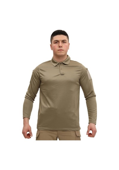 Terrien Delux Serisi Rahat Kesim Klasik Tarz Kollu Giyim Single Sword Polo Yaka Uzun Kol Taktik T-shirt Çok Renkli